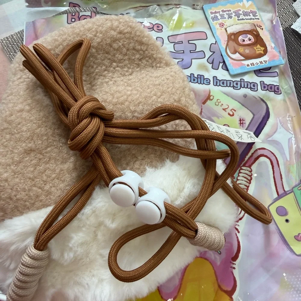 Baby Three Plush Mobile Hanging Bag Open bag